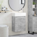 Badkamermeubel 45,5x25,5x84 cm betongrijs keramiek