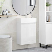 Badkamermeubel 45,5x25,5x84 cm hoogglans wit