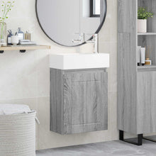Badkamermeubel met kraan Grijs Sonoma 45,5 x 25,5 x 84 cm