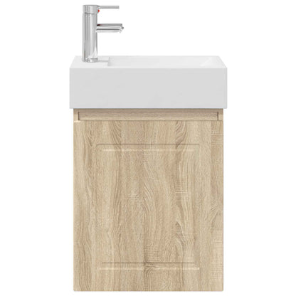 Badkamermeubel met kraan Sonoma Eiken 45,5 x 22,5 x 84 cm