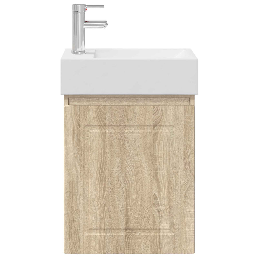 Badkamermeubel met kraan Sonoma Eiken 45,5 x 22,5 x 84 cm