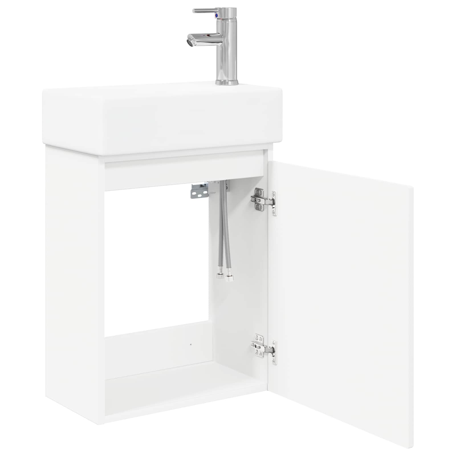 Badkamermeubel met kraan Wit 45,5 x 22,5 x 84 cm