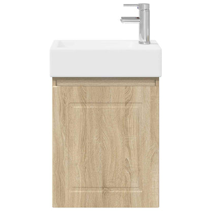 Badkamermeubel met kraan Sonoma Eiken 45,5 x 22,5 x 84 cm