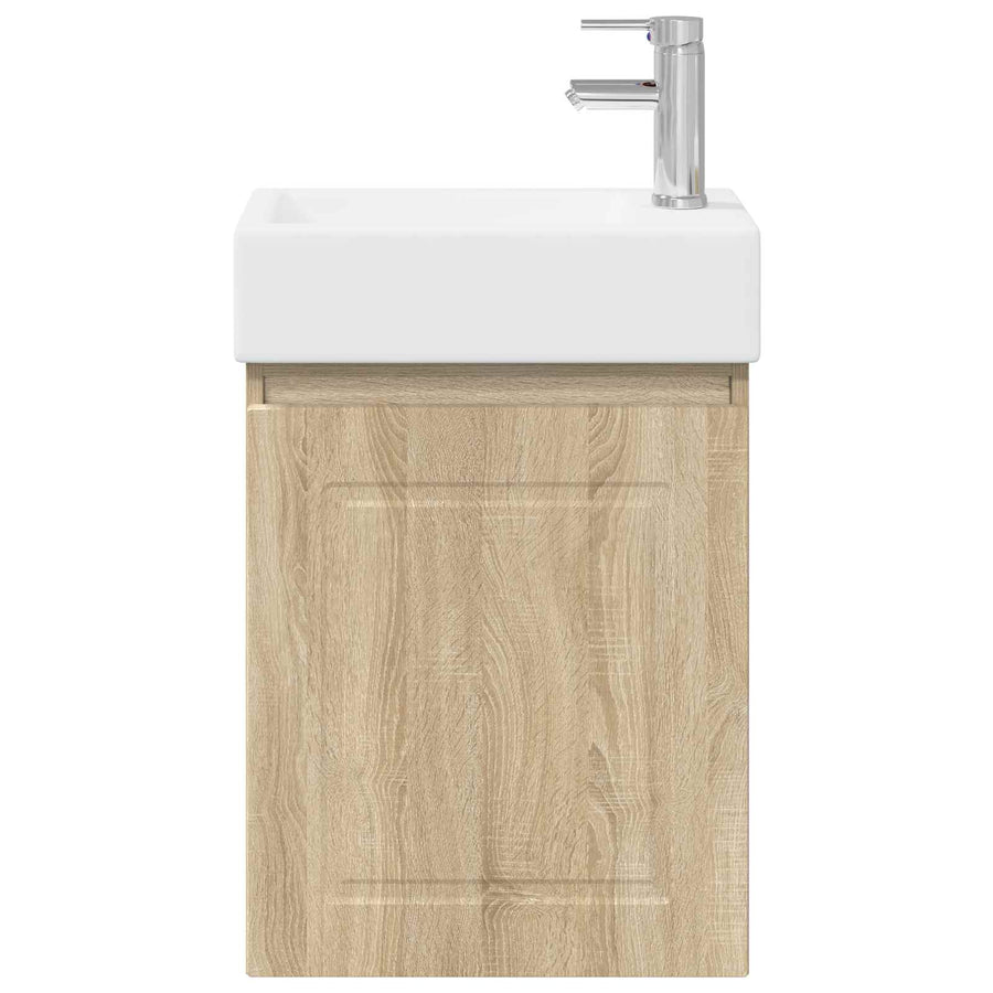 Badkamermeubel met kraan Sonoma Eiken 45,5 x 22,5 x 84 cm