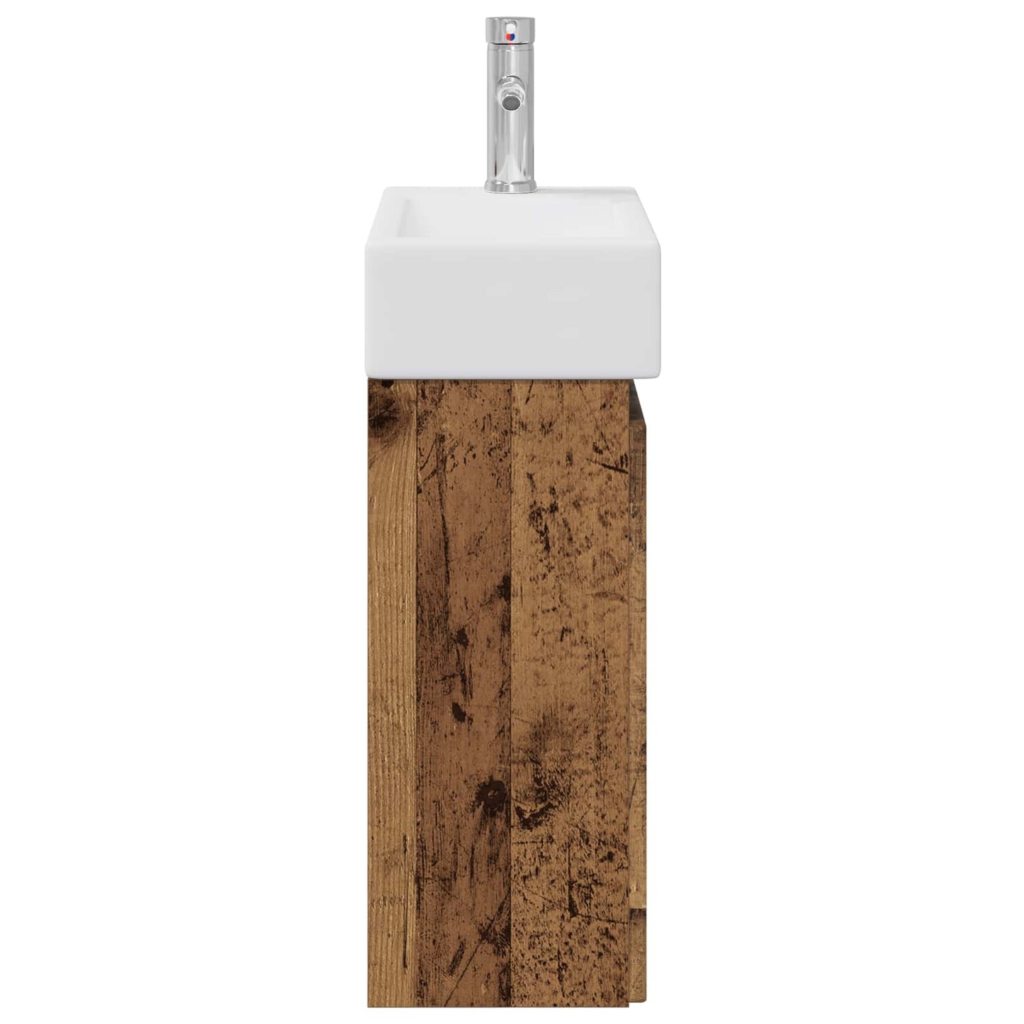 Badkamermeubel met kraan Oud hout 45,5 x 22,5 x 84 cm
