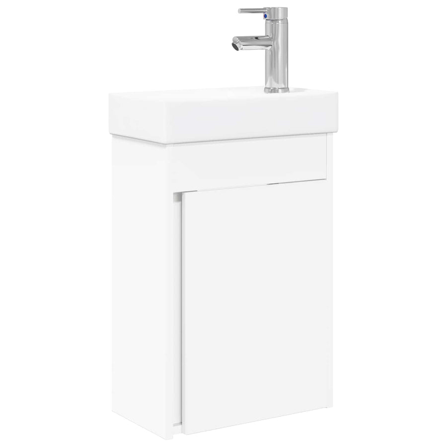 Badkamermeubel met kraan Wit 40,5 x 22,5 x 62 cm