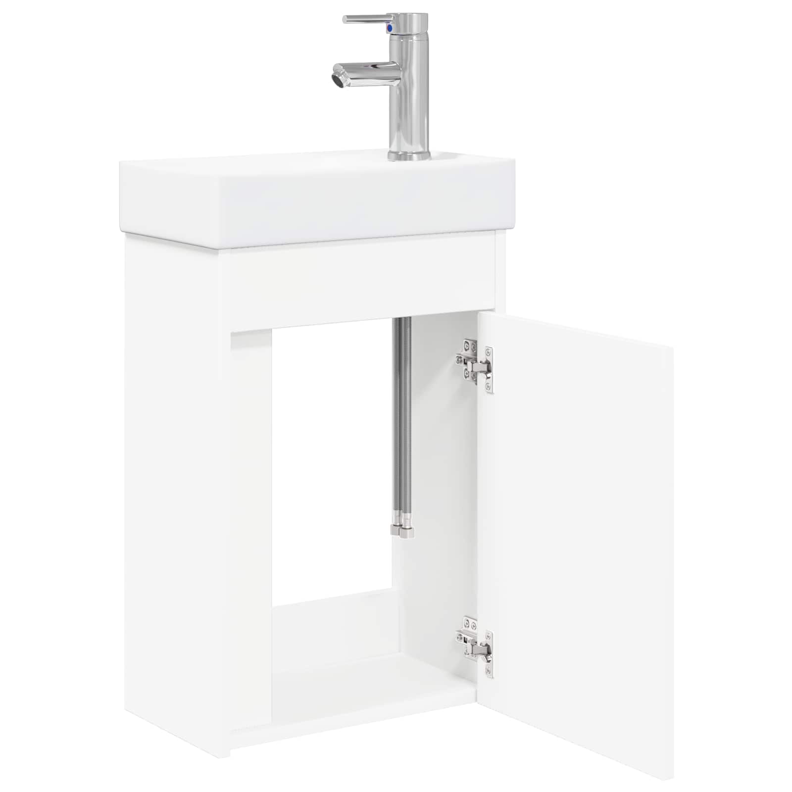 Badkamermeubel met kraan Wit 40,5 x 22,5 x 62 cm