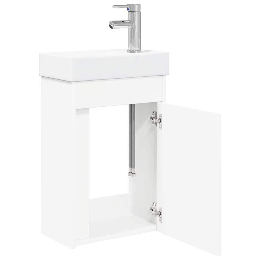 Badkamermeubel met kraan Wit 40,5 x 22,5 x 62 cm