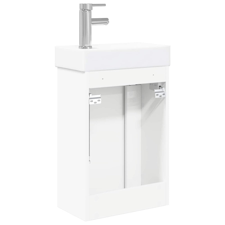 Badkamermeubel met kraan Wit 40,5 x 22,5 x 62 cm