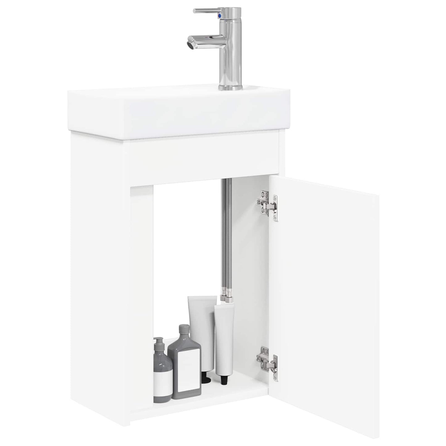 Badkamermeubel met kraan Wit 40,5 x 22,5 x 62 cm