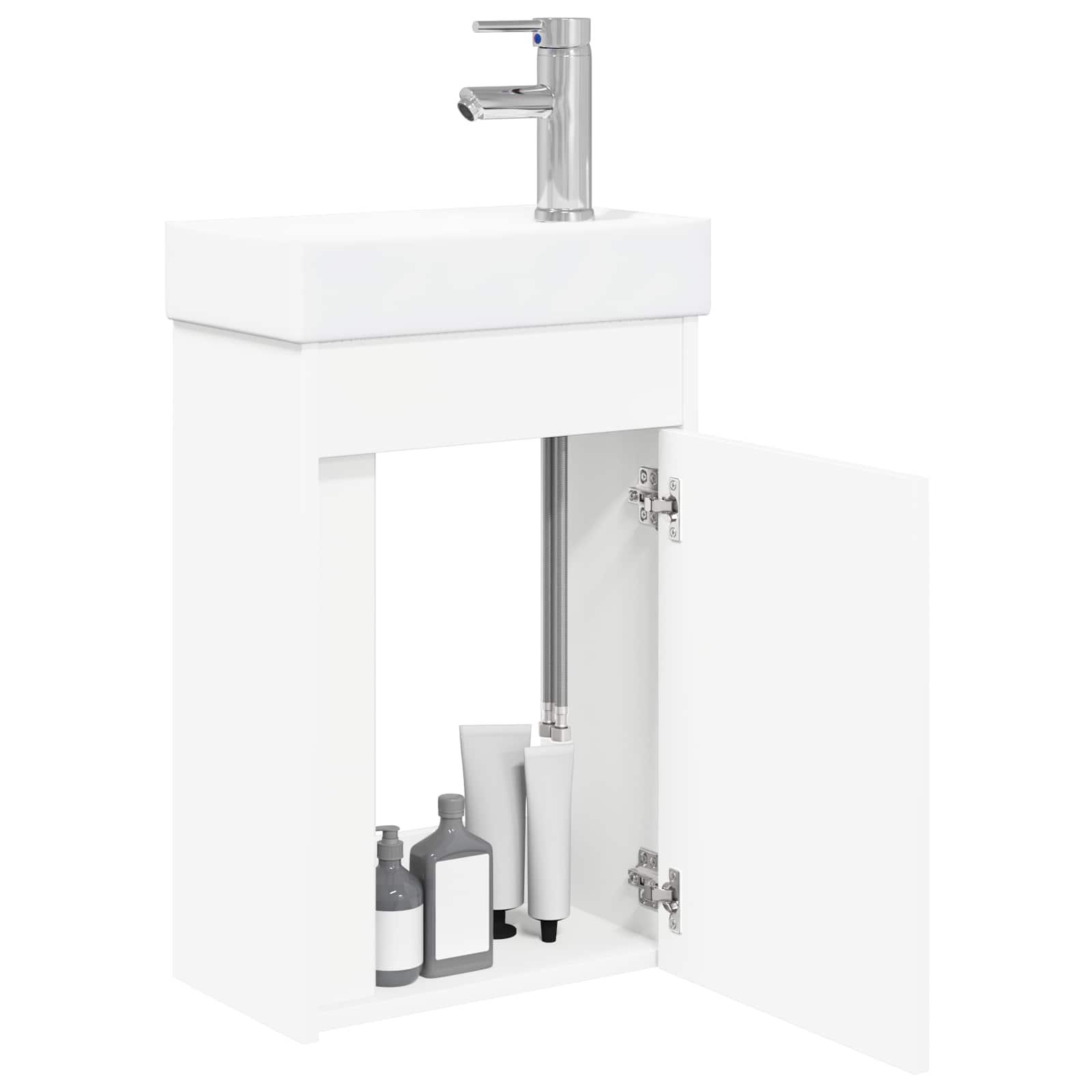 Badkamermeubel met kraan Wit 40,5 x 22,5 x 62 cm