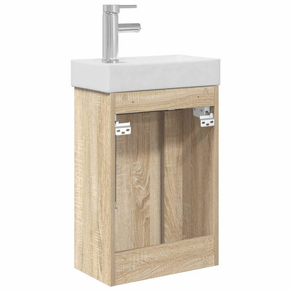 Badkamermeubel met kraan Sonoma Eiken 40,5 x 22,5 x 62 cm