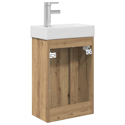 Badkamerkast met wastafel Artisan eik 40,5 x 22,5 x 62 cm