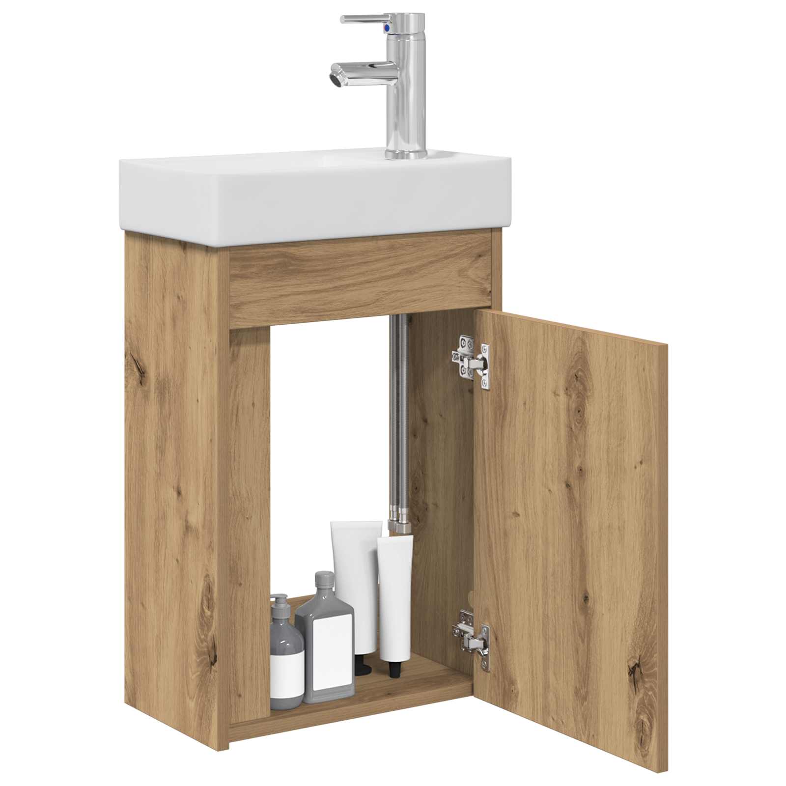 Badkamerkast met wastafel Artisan eik 40,5 x 22,5 x 62 cm