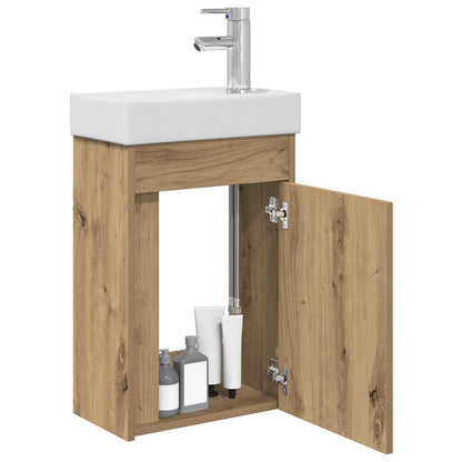 Badkamerkast met wastafel Artisan eik 40,5 x 22,5 x 62 cm