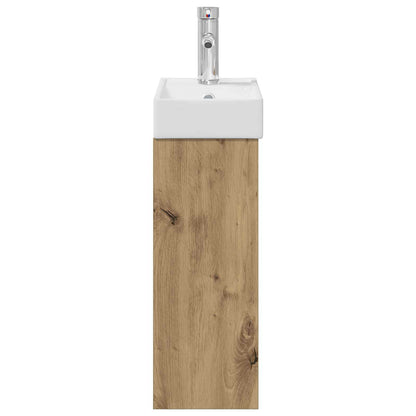 Badkamerkast met wastafel Artisan eik 40,5 x 22,5 x 62 cm