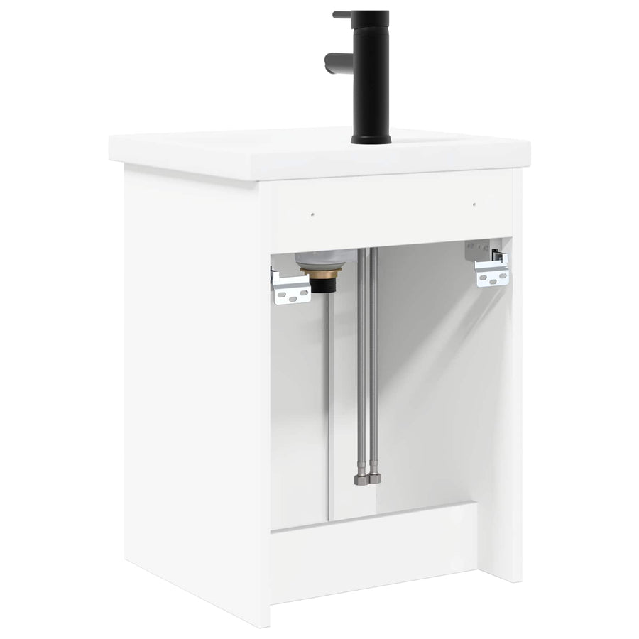 Badkamerkast met kraan Wit 42 x 40 x 74,5 cm