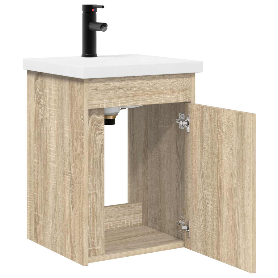 Badkamermeubel met kraan Sonoma Eiken 42 x 40 x 74,5 cm