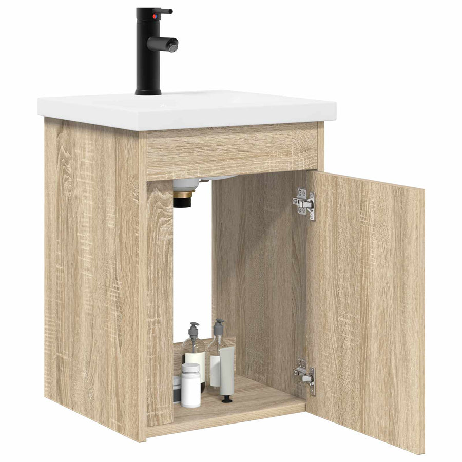 Badkamermeubel met kraan Sonoma Eiken 42 x 40 x 74,5 cm
