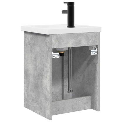 Badkamermeubel met kraan Betongrijs 42 x 40 x 74,5 cm