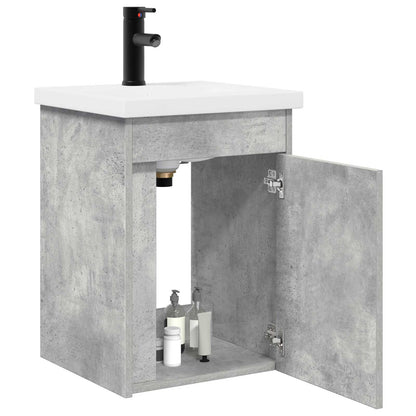Badkamermeubel met kraan Betongrijs 42 x 40 x 74,5 cm