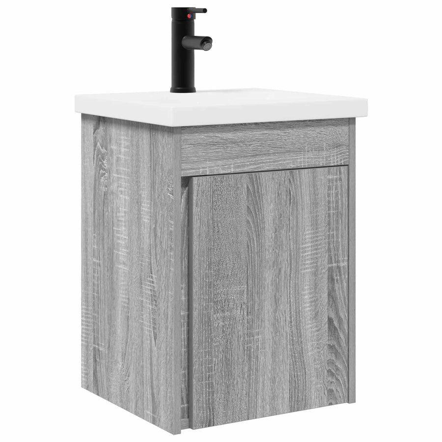 Badkamermeubel met kraan Grijs Sonoma 42 x 40 x 74,5 cm