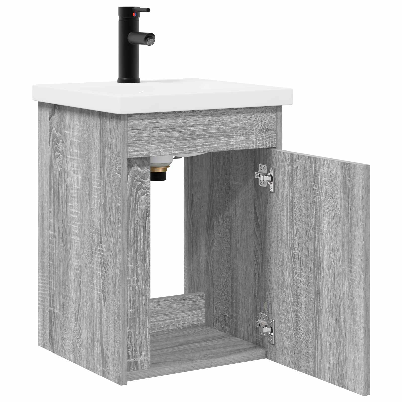Badkamermeubel met kraan Grijs Sonoma 42 x 40 x 74,5 cm