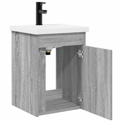 Badkamermeubel met kraan Grijs Sonoma 42 x 40 x 74,5 cm