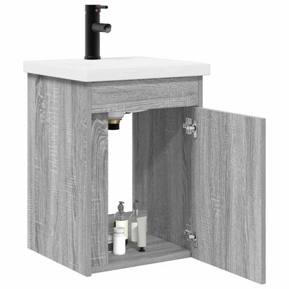 Badkamermeubel met kraan Grijs Sonoma 42 x 40 x 74,5 cm