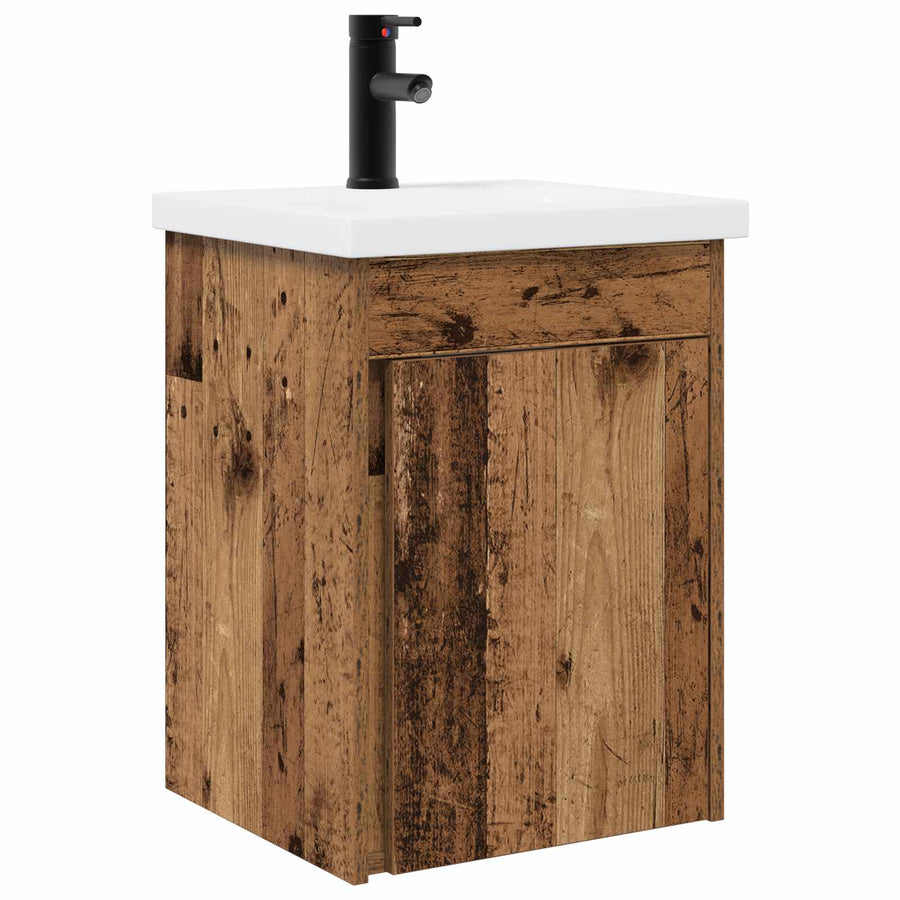 Badkamermeubel met kraan Oud hout 42 x 40 x 74,5 cm