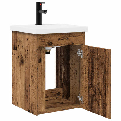 Badkamermeubel met kraan Oud hout 42 x 40 x 74,5 cm