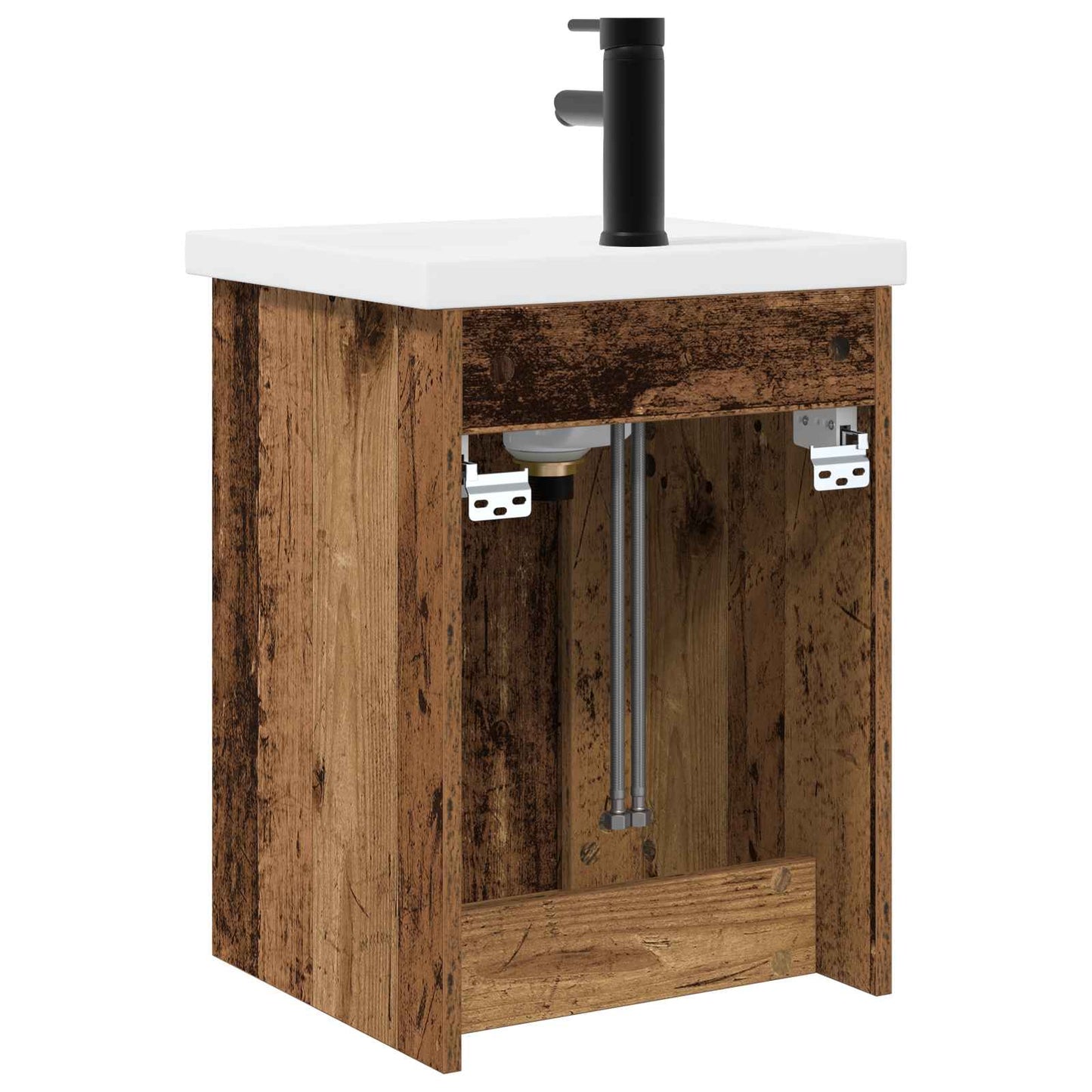 Badkamermeubel met kraan Oud hout 42 x 40 x 74,5 cm