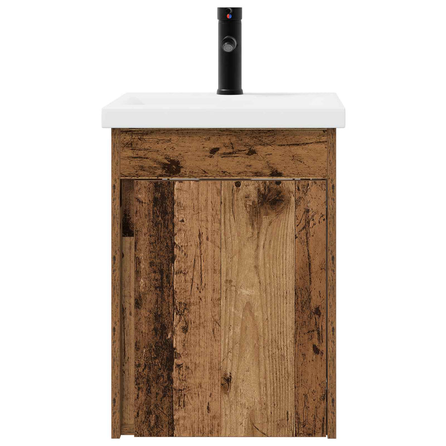 Badkamermeubel met kraan Oud hout 42 x 40 x 74,5 cm