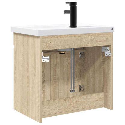 Badkamermeubel met kraan Sonoma Eiken 61 x 40 x 74,5 cm