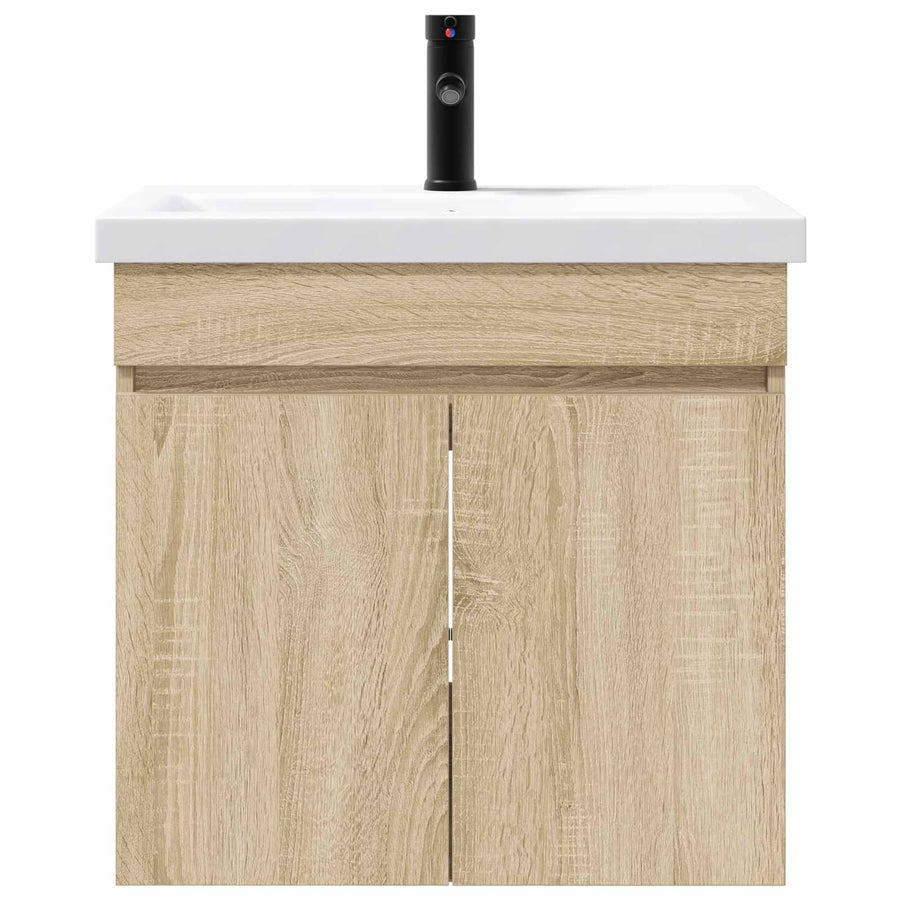 Badkamermeubel met kraan Sonoma Eiken 61 x 40 x 74,5 cm