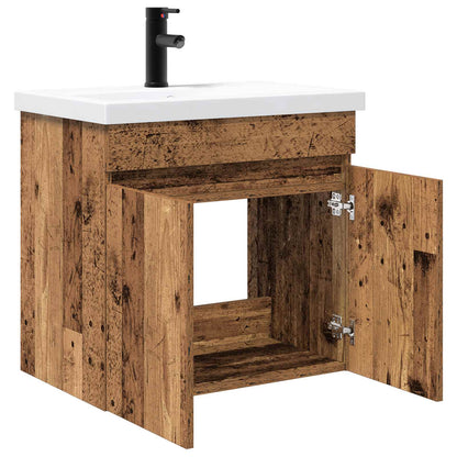 Badkamer wastafel met wasbak Oud hout 61 x 39 x 58 cm