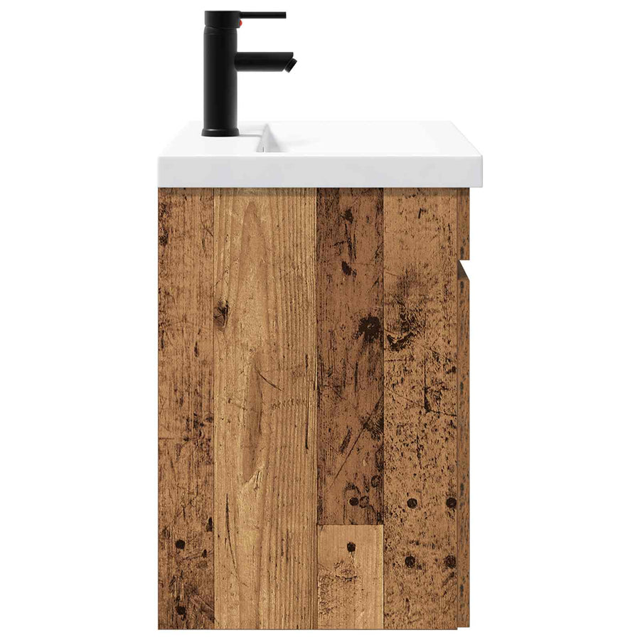 Badkamer wastafel met wasbak Oud hout 61 x 39 x 58 cm