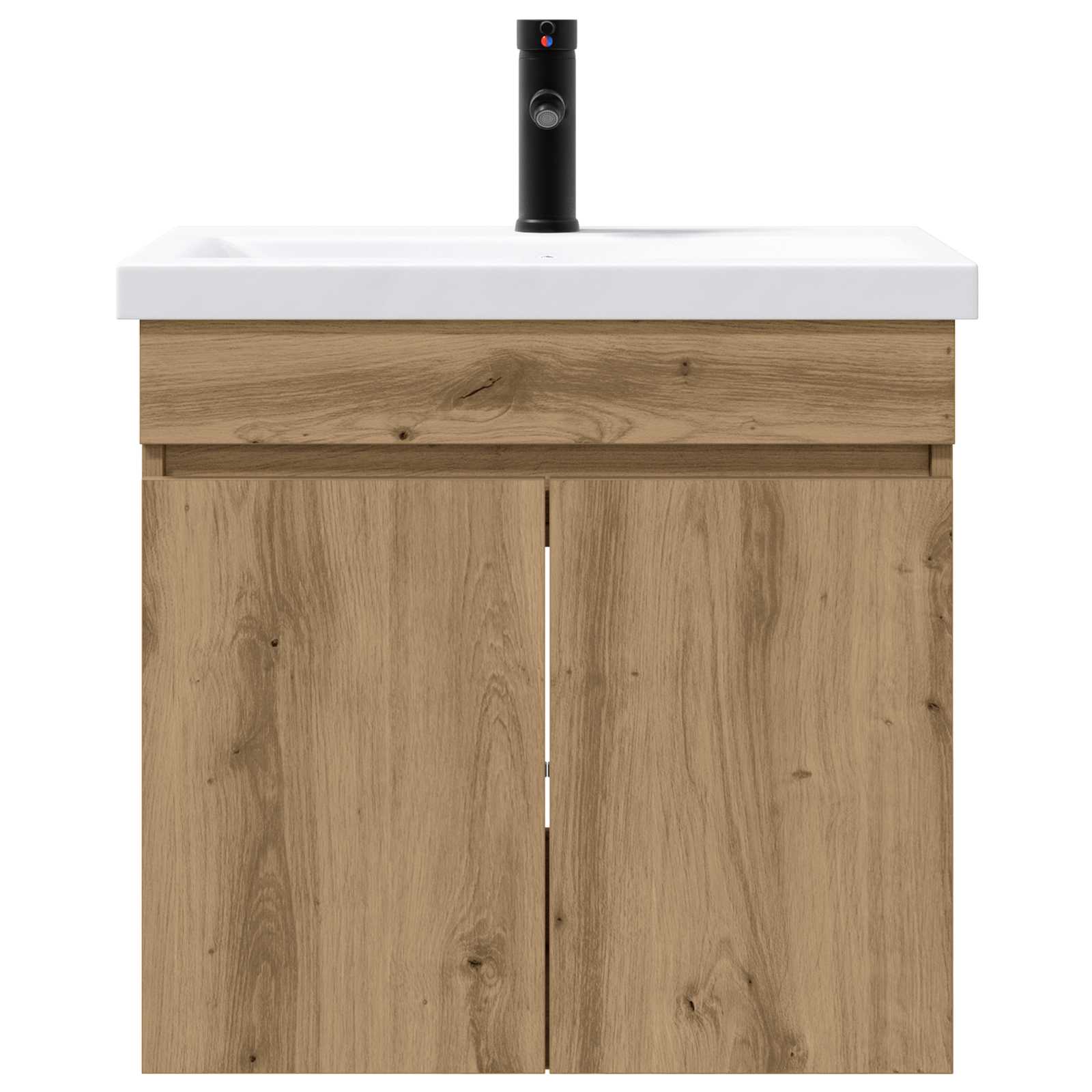 Badkamermeubel met kraan Artisanaal eiken 61 x 40 x 74,5 cm