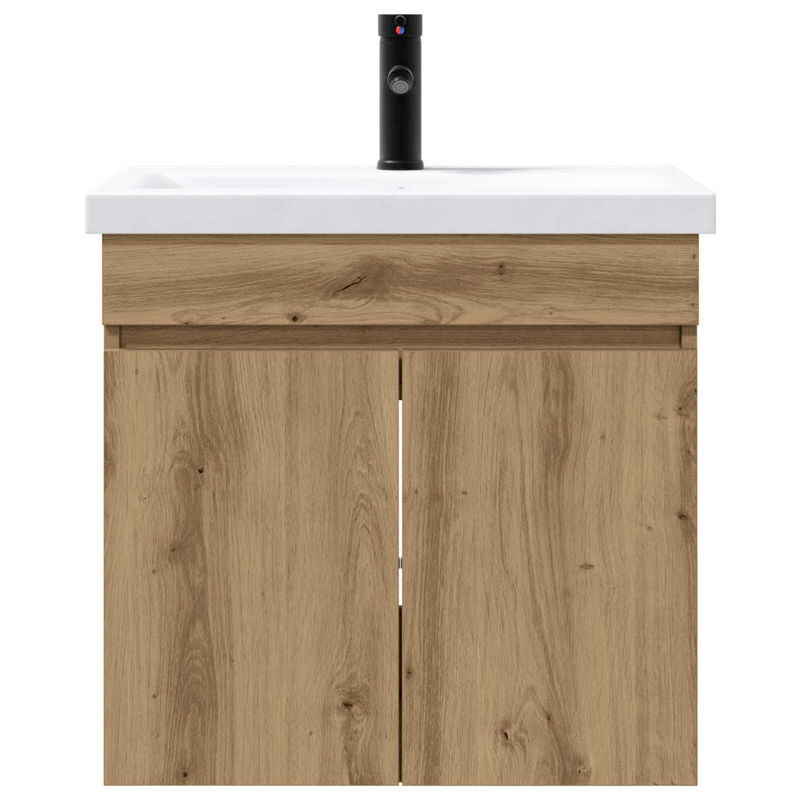 Badkamermeubel met kraan Artisanaal eiken 61 x 40 x 74,5 cm