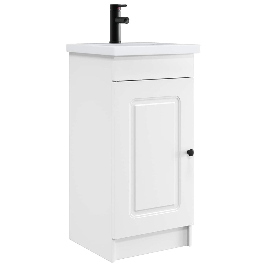 Badkamermeubel met Wasbak Wit 42 x 40 x 84,5 cm Bewerkt hout