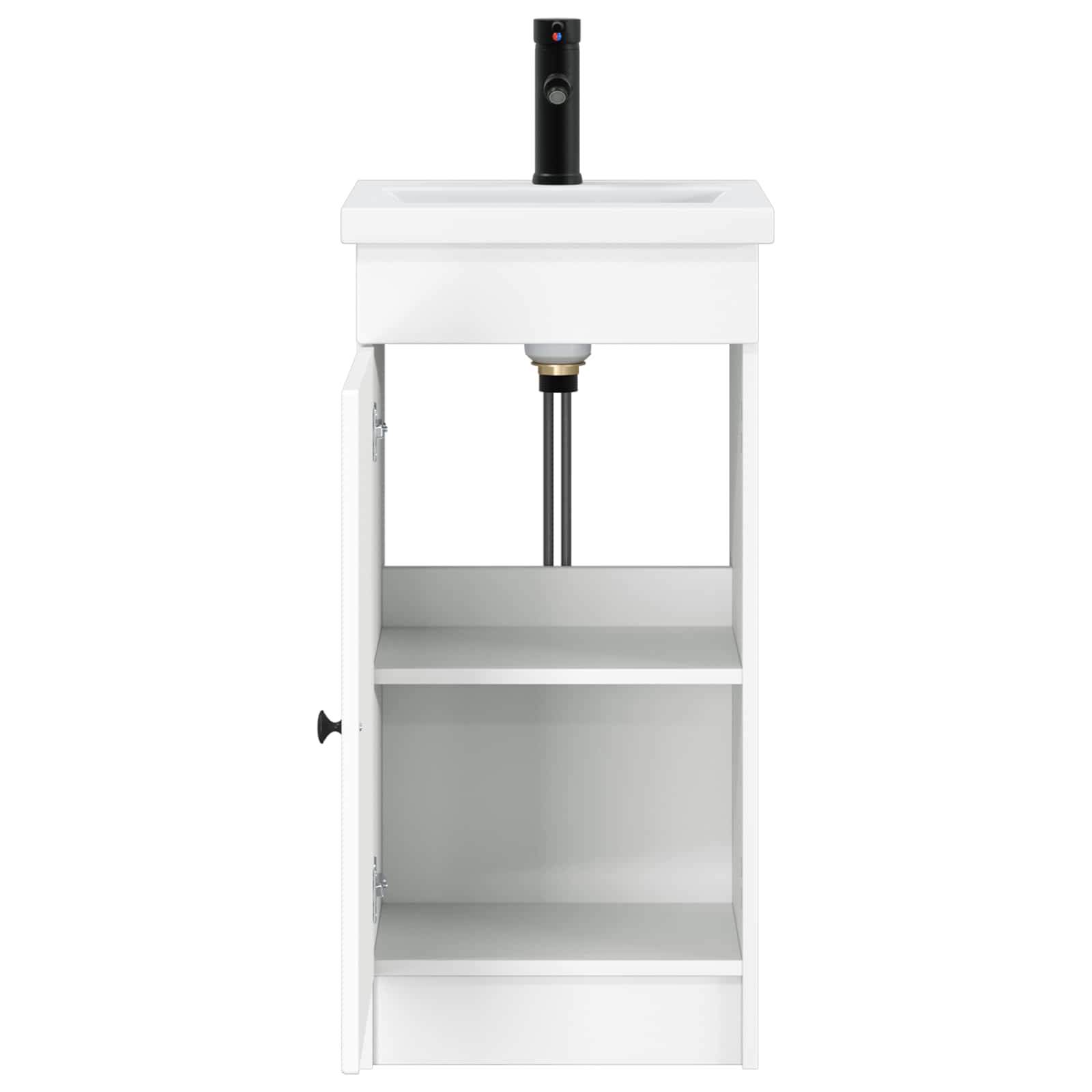 Badkamermeubel met Wasbak Wit 42 x 40 x 84,5 cm Bewerkt hout