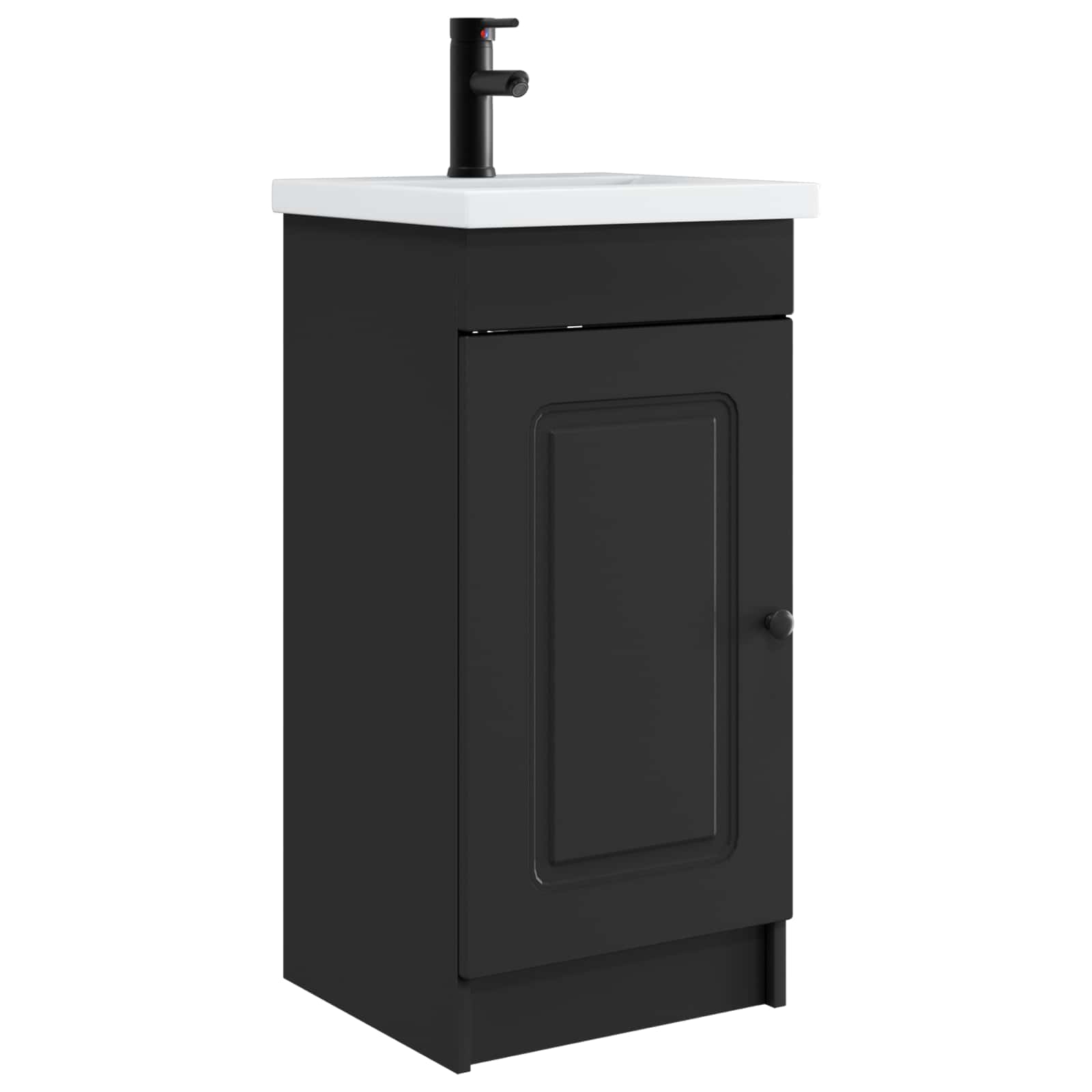 Badkamermeubel met Wasbak Zwart 42 x 40 x 84,5 cm Bewerkt hout