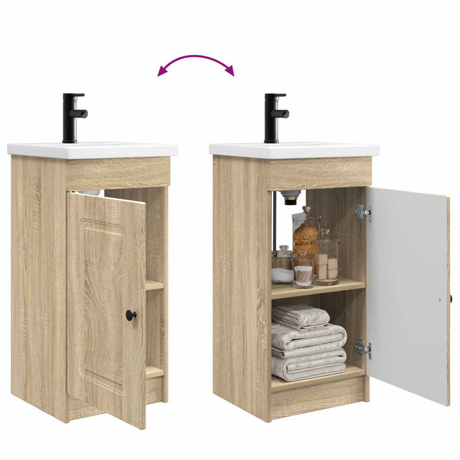 Badkamermeubel met Wasbak Sonoma Eiken 42 x 40 x 84,5 cm
