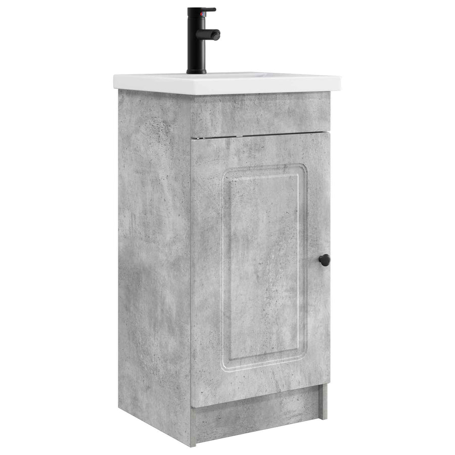 Badkamermeubel met Wasbak Betongrijs 42 x 40 x 84,5 cm