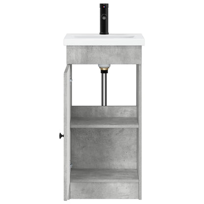 Badkamermeubel met Wasbak Betongrijs 42 x 40 x 84,5 cm