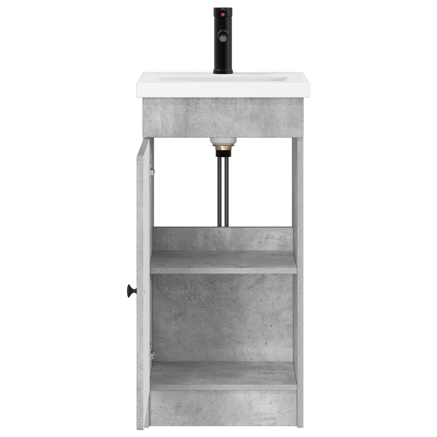 Badkamermeubel met Wasbak Betongrijs 42 x 40 x 84,5 cm