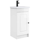 Badkamermeubel hoogglans wit 42x40x84,5 cm