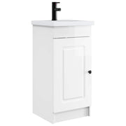 Badkamermeubel hoogglans wit 42x40x84,5 cm