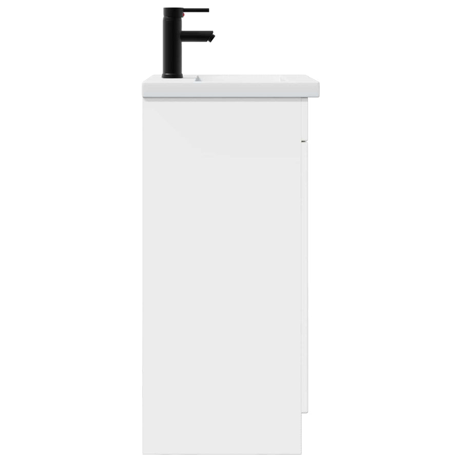 Badkamermeubel met Wasbak Hoogglans Wit 42 x 40 x 84,5 cm