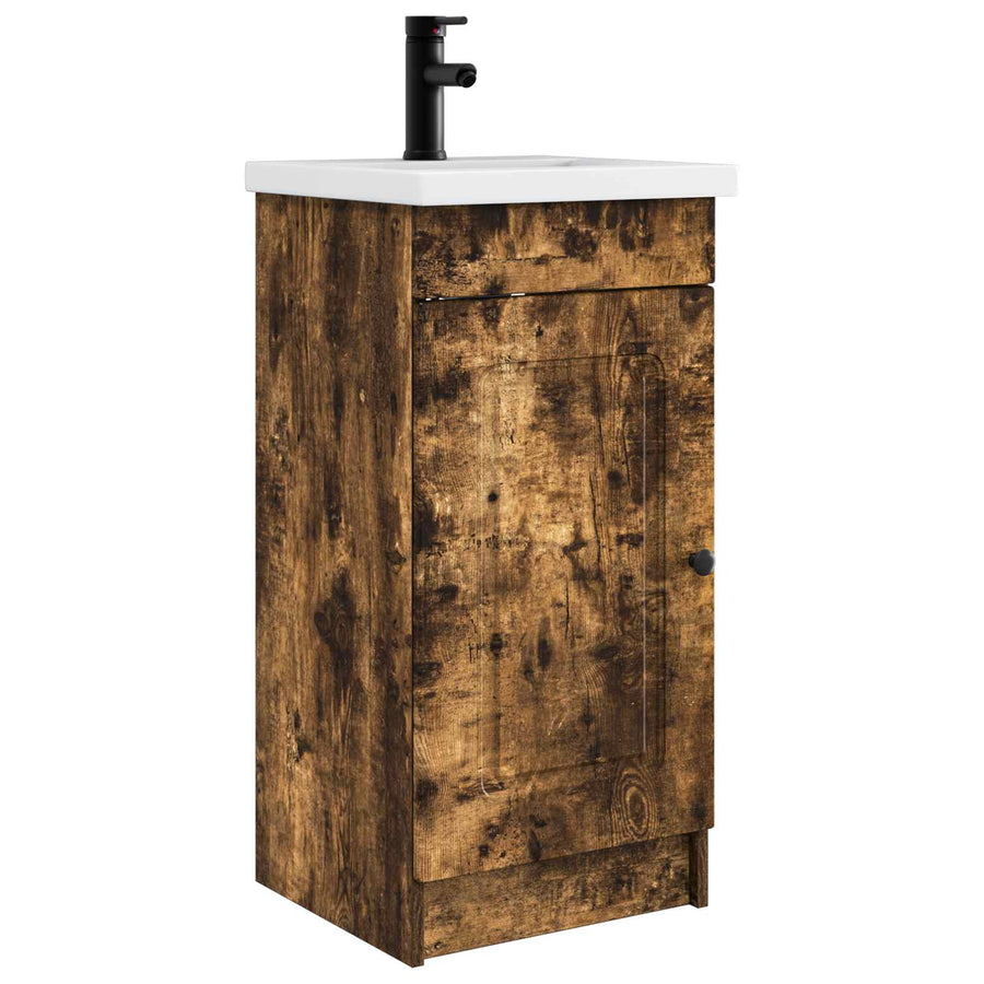 Badkamermeubel met Wasbak Gerookt eiken 42 x 40 x 84,5 cm